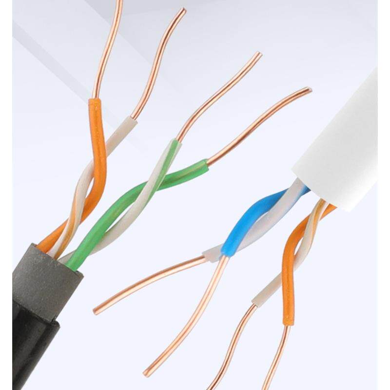 2/4/6芯电话线单股无氧铜室外双绞线HYV四芯通信家用双绞电话线