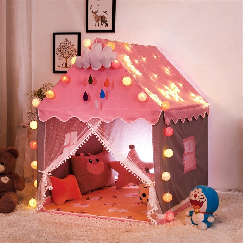 工厂现发实木儿童帐篷室内游戏屋公主女孩家用小房子城堡床上蚊帐