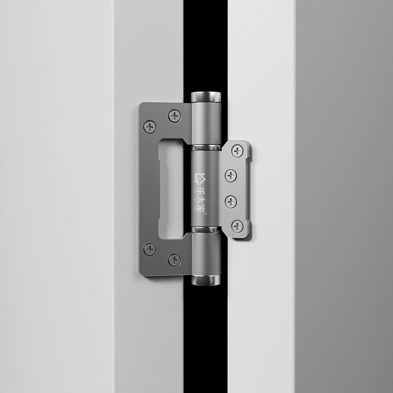 隐形门合页液压缓冲自动关门专用闭门器弹簧铰链五金配件回弹暗门