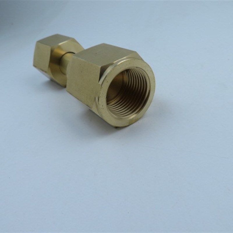 CGA540内凹口转G5/8内丝  双内丝G5/8活接钢瓶转接头减压器接头