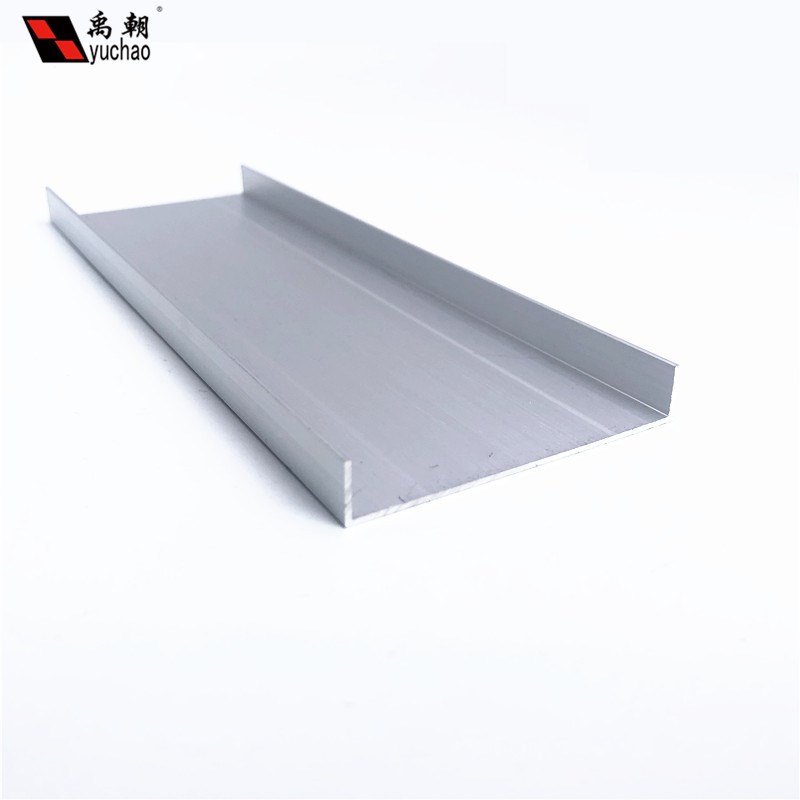 铝合金u型槽包边扣条60X10X1玻璃卡槽u形铝槽铝合金型材边框u槽铝