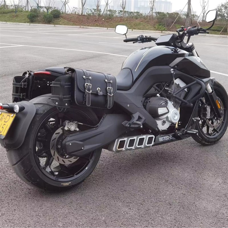 珊艺/适用于奔达燎700边包改装 复古边箱骑士包保险杠 护杠防摔杠