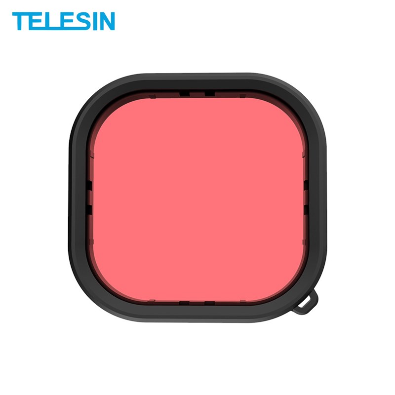 TELESIN用于Gopro9/10/11配件防水壳红色紫色粉红潜水滤镜套装