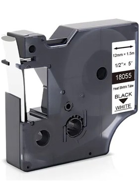 兼容热缩管标签色带适用于DYMO18053 18055 18057 9mm 12mm 19mm