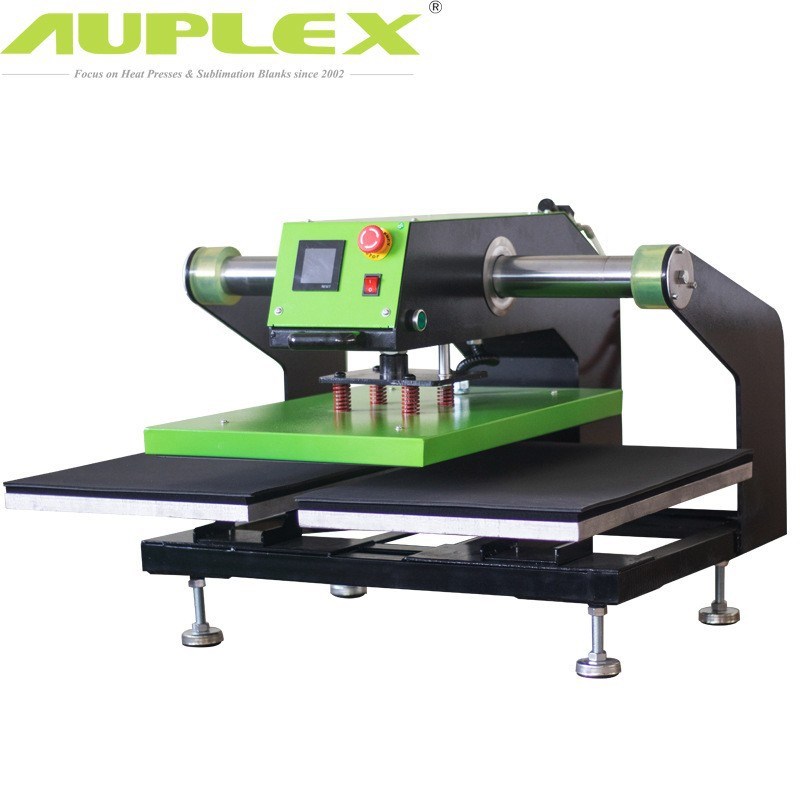 CB2气动热转印烫画机烫钻烫画转印机大面积双工位T-shirt热压机