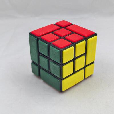 梯色3Quads 捆绑三阶魔方 拼插版 Bandaged Cube限制旋转难度挑战