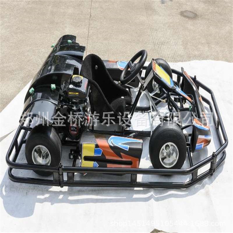 新型儿童电动卡丁车商场四轮卡丁车电启动型户外游乐设备卡丁车