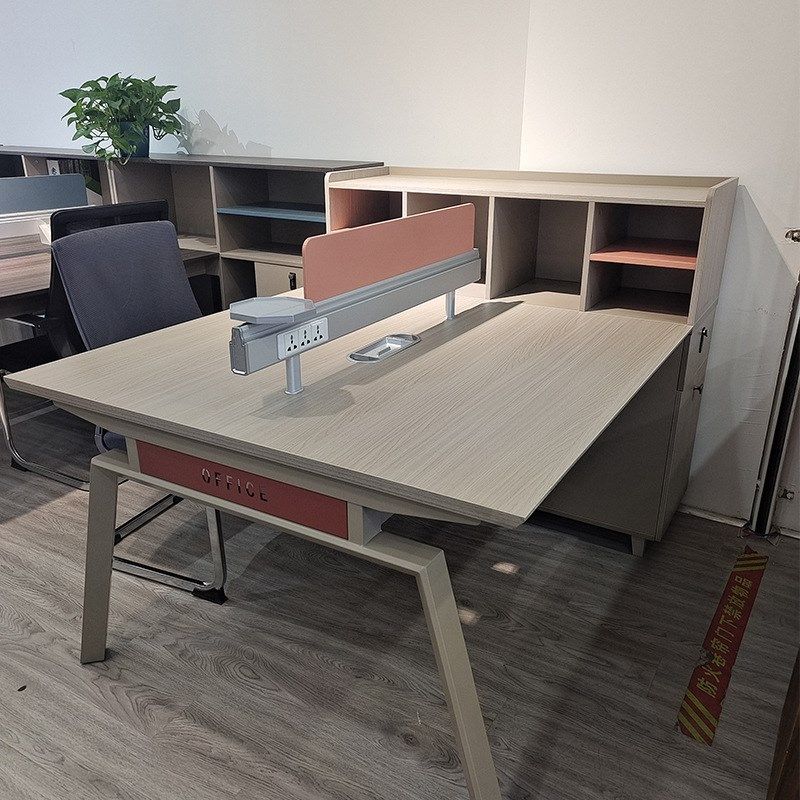职员办公桌椅组合2两人位简约现代办公室桌子屏风工位电脑桌卡座