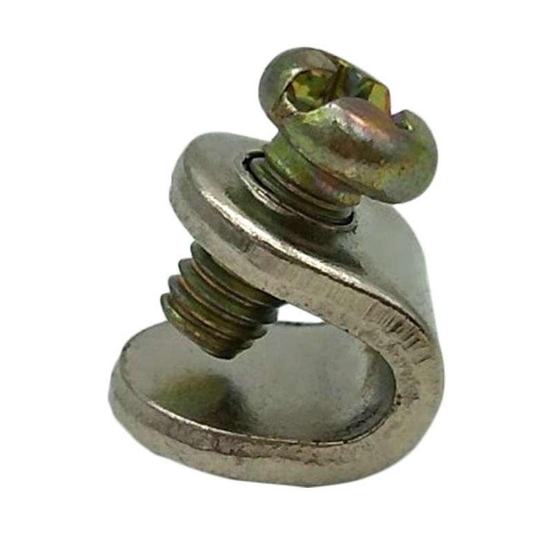 铁路对接紧固U型卡电缆接地C型卡信号V型管接地线连接卡子