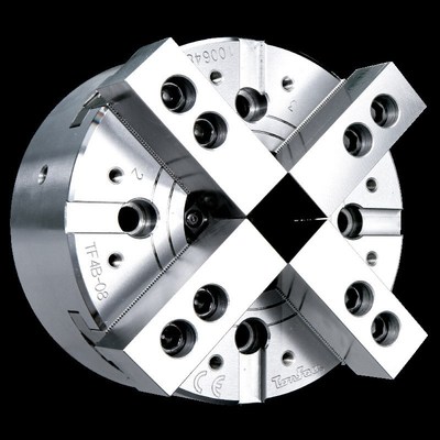 中空液压卡盘 台湾通福tonfou三爪中空液压卡盘油压夹头TF3B-4