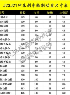 冲床配件制动轮偏心轮扬州徐锻16t25t40T63T80T100吨压力机刹车轮