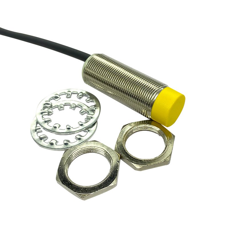 圆形电感式接近开关金属感应开关NPN常开接近开关接近传感器