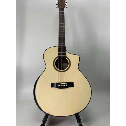 厂家40寸靠手木吉他guitar 哑光中档民谣吉他 电箱初学者入门