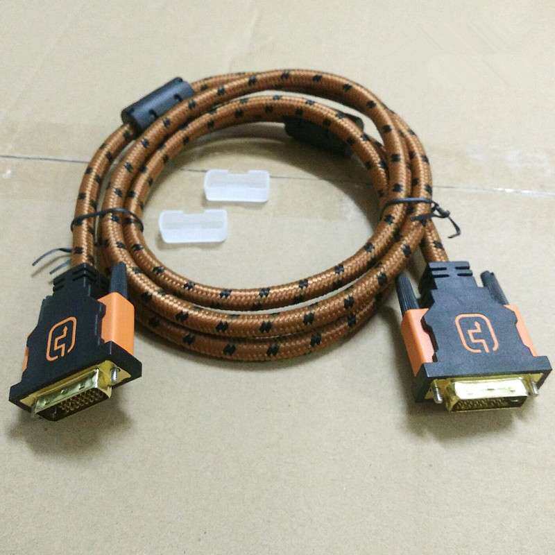 带网双环镀金头 15米 高清视频连接线 24+1DVI线 DVI电脑高清线