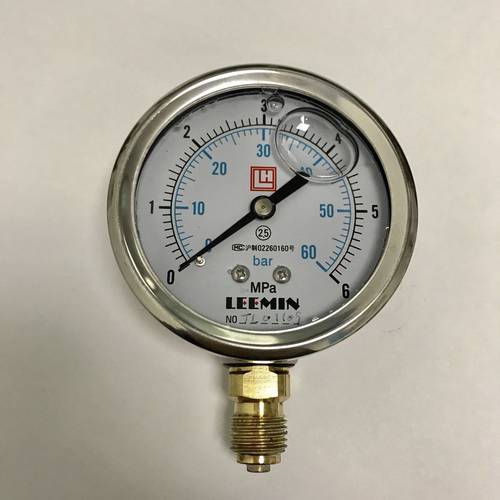 LH LEEMIN 耐震压力表 YTN-63-I 0-6mpa G1/4 直径63mm 压力6mpa