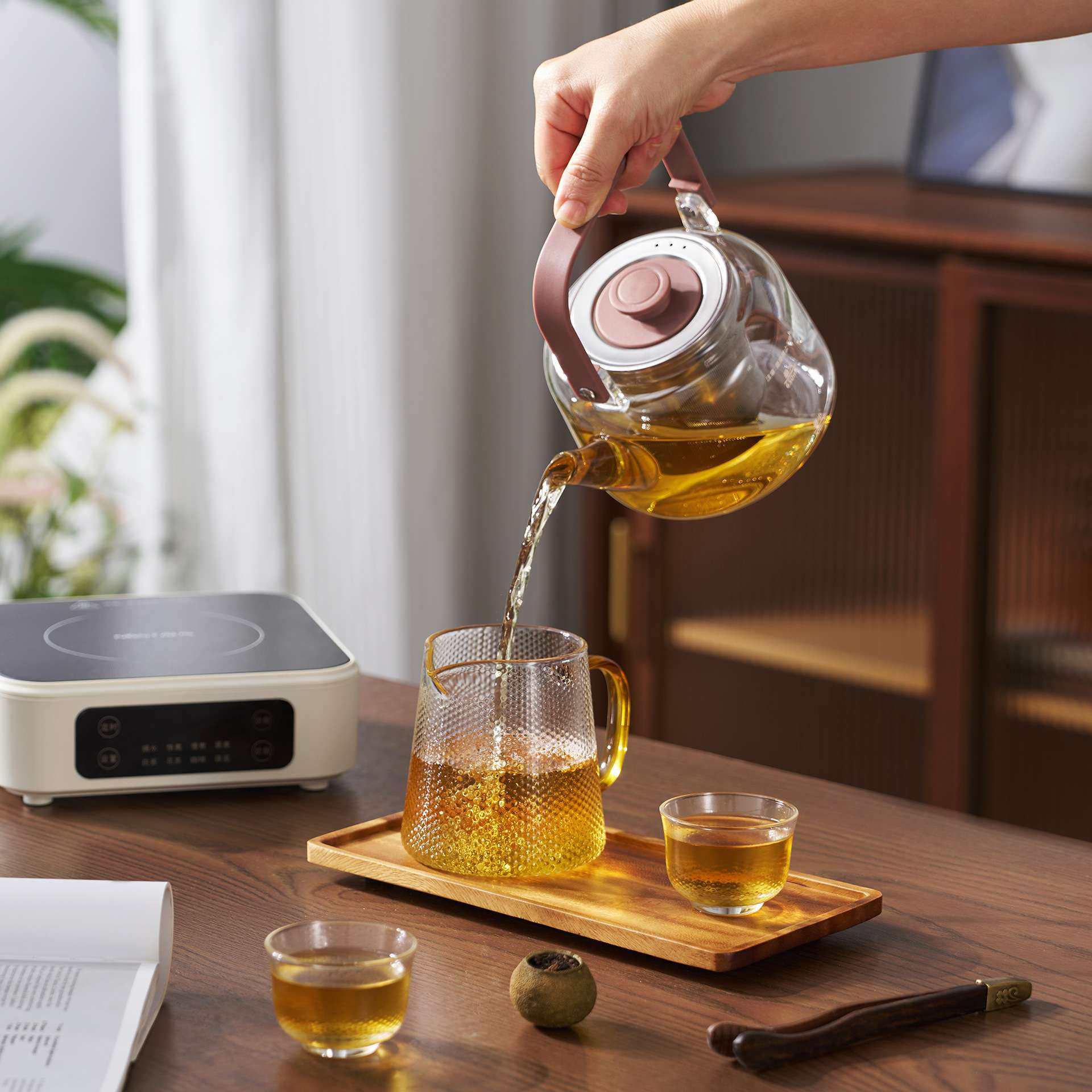 金正电陶炉加热底座家用新型高端锅煮茶器套装煮茶壶高品质电陶炉