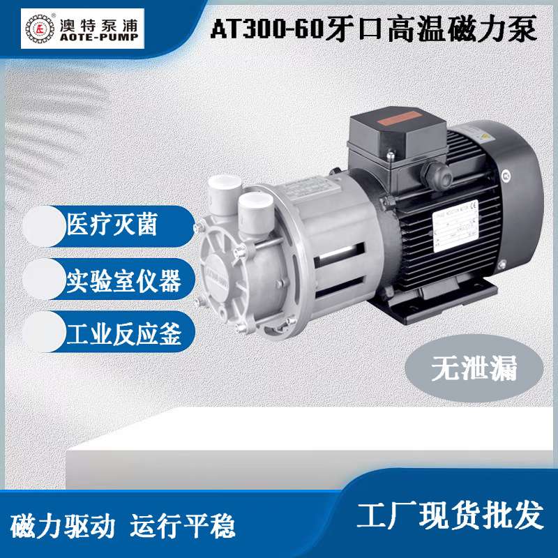 AOTE-PUMP澳特AT300工业反应釜齿轮磁力泵高温油泵不锈钢材质