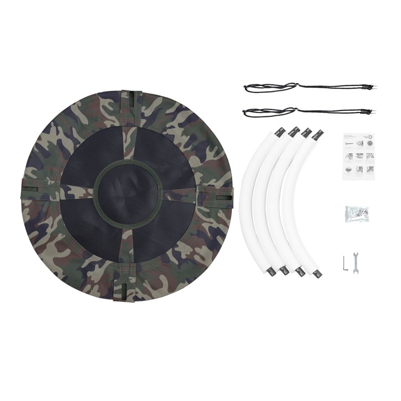 户外庭院儿童秋千100CM圆形吊床牛津布秋千600D圆盘小孩摇椅