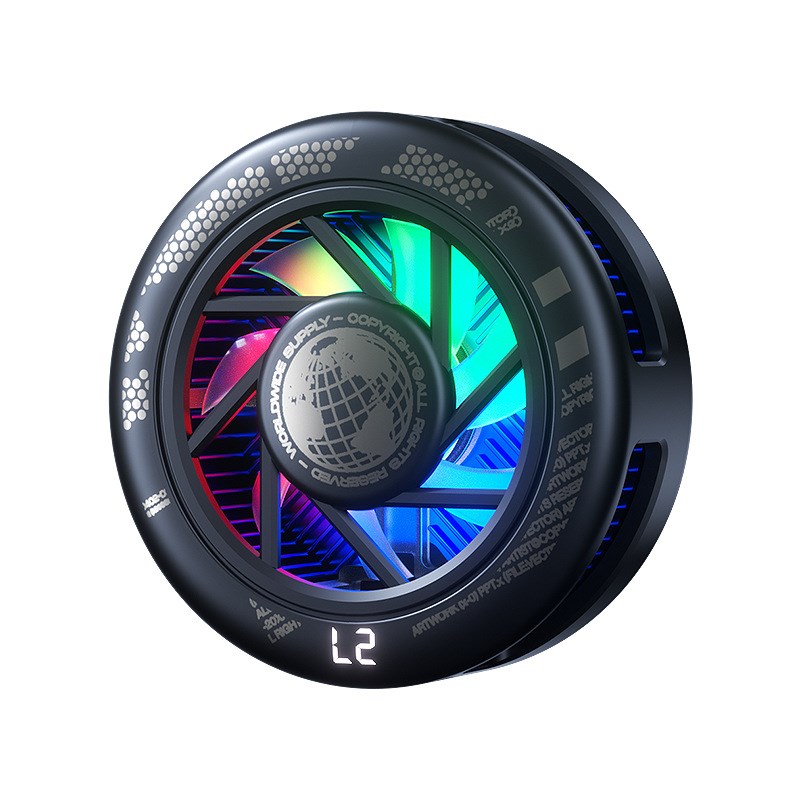 跨境2025爆款AI变频手机散热器半导体结冰磁吸直播制冷降温器快手