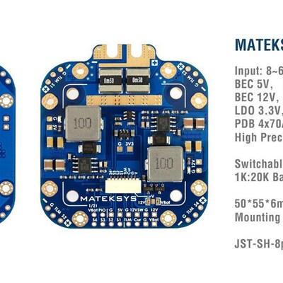 MATEK Mateksys FCHUB-12S V2 5V&12V 440A FPV 穿越机 分电板