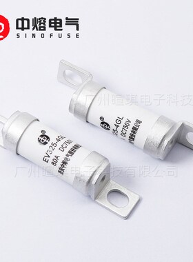 西安中熔EV325-4GL 30A50A100A 750V低压直流熔断器汽车熔断器32a