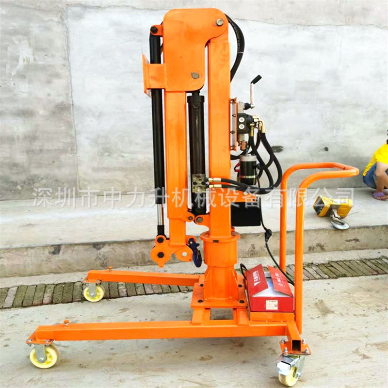 1/2吨全电动车载吊机货车起重机液压吊臂绞盘小吊机曲臂装卸车