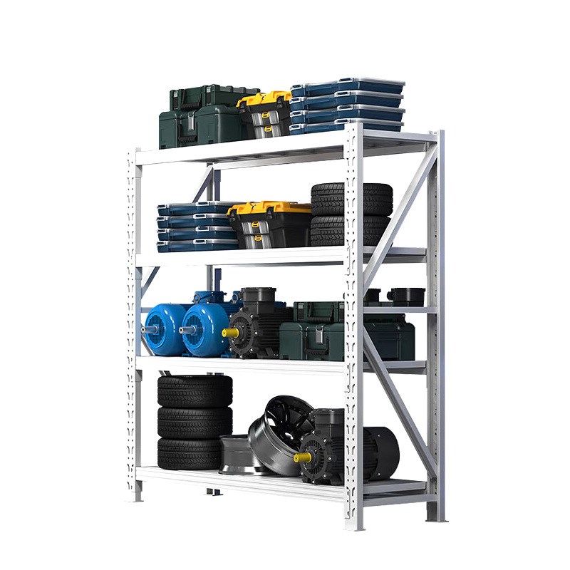 轻型货架多层货物置物架家用快递角钢架子仓储展示架仓库铁架