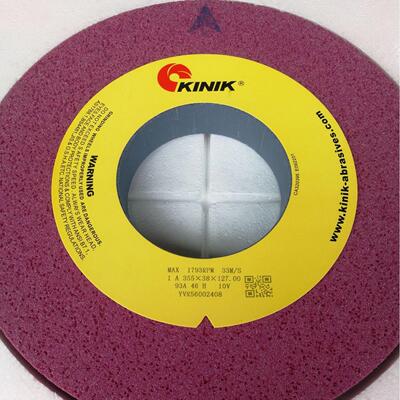 中国砂轮铬刚玉红色KINIK金力砂轮93A355*50*127,46K规格齐全