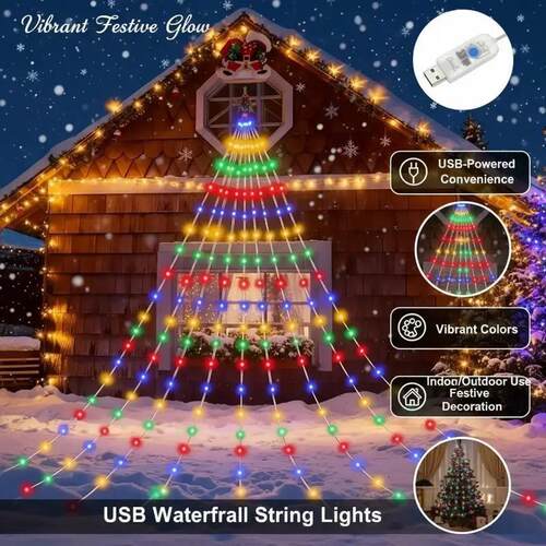 L 46694 Christmas Tree Top aterfa Lights 圣诞瀑布灯