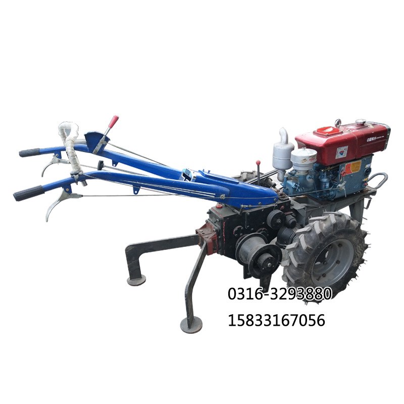 两轮绞磨手扶绞磨机5吨单卷筒拉线机电力施工8吨手扶牵引机