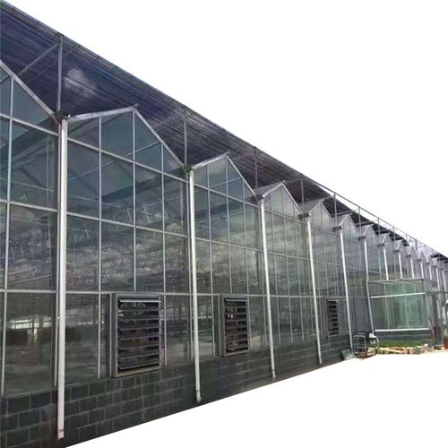 新型连栋实用型pc板玻璃温室大棚全自动控制钢管骨架设计智能温室