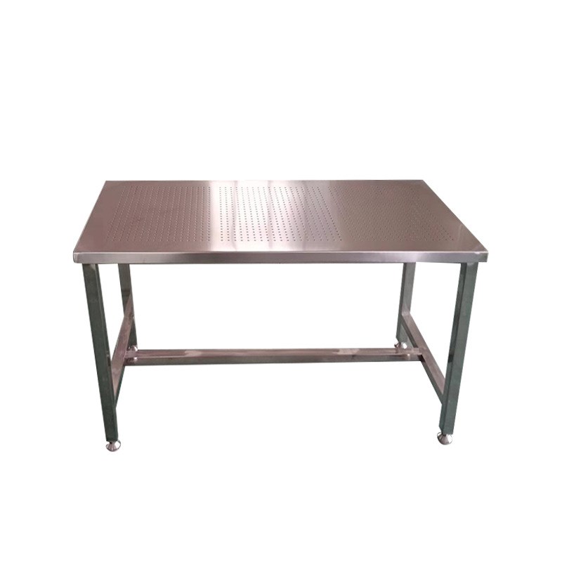 新款不锈钢开孔桌 不锈钢工作台快递打包厨房操作台不锈钢开孔桌