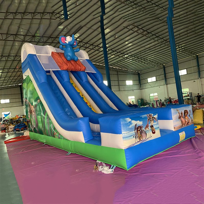 新款蹦床儿童充气城堡攀岩水滑梯家用牛津布小跳床淘气堡厂家