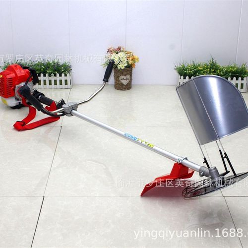 英奇CG520小型家用多功能割草机背负式农用汽油割灌机松土开沟机
