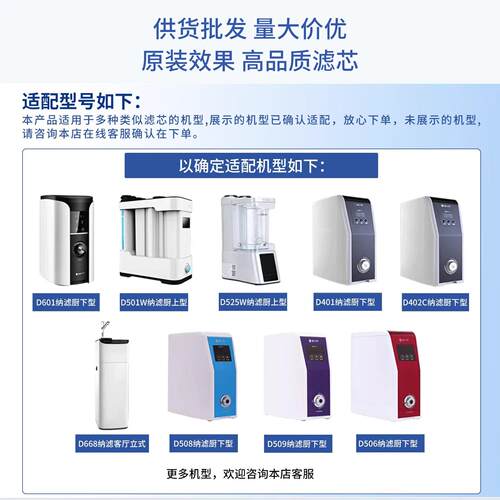 适配碧水源净水器滤芯D601/D509/D401/D402通用CPF复合DF反渗透膜