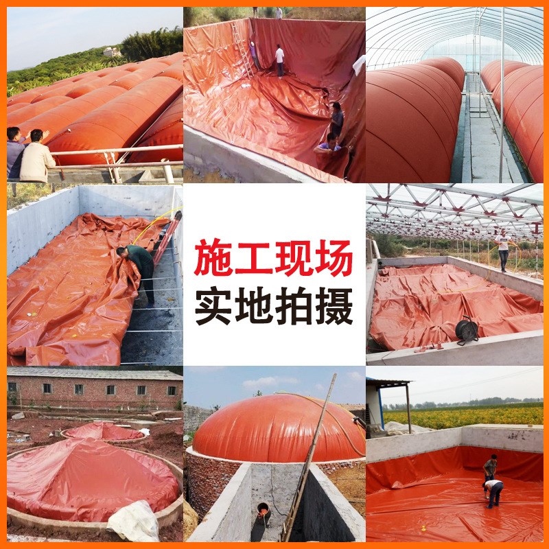 户外养殖猪场家用化粪沼气池全套设备储气罐发酵 红泥软体沼气袋