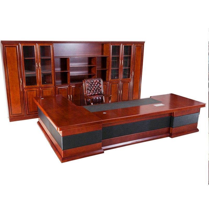 中式办公家具时尚老板桌办公桌大班台 大班桌经理主管桌A-02#