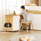 儿童床单人床储物吊柜半高床男女孩小户型床柜一体床省空间多功能