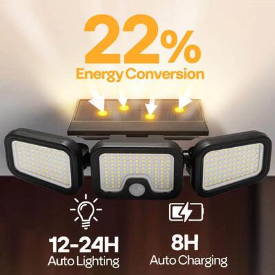 O 39766 Solar Wall Garden Motion Sensor Light 太阳能感应灯