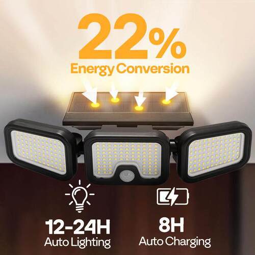 O 39766 Solar Wall Garden Motion Sensor Light 太阳能感应灯
