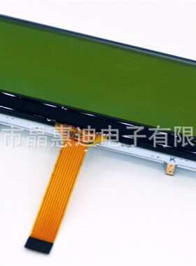 17664点阵/2.7寸/黄绿色/正显/STN/SPI串口/10PIN/液晶显示屏