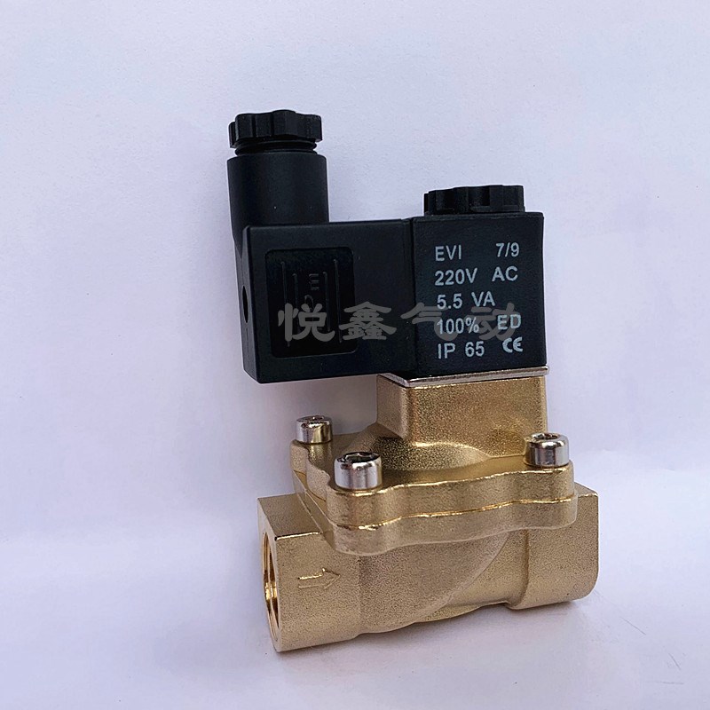 2V130-10二位二通先导式流体控制电磁阀 气阀 220V 24V TXPC