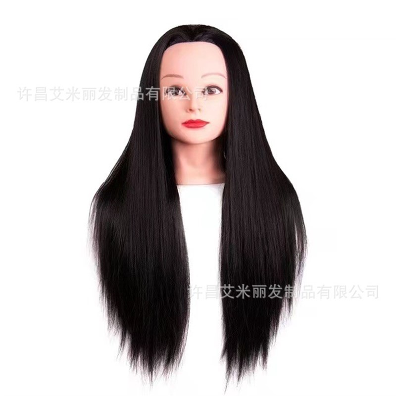 假发模特头盘发编发练习头假发头模美发剪发O教学教习头修剪练习
