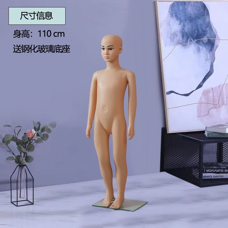 儿童模特道具全身小人台假人模型人偶衣H架橱窗童装店衣服展示架