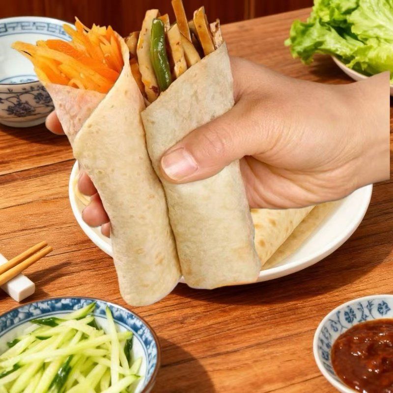 【90张山药春饼】铁棍山药春饼口感劲道手工现做现发早餐卷饼烫面