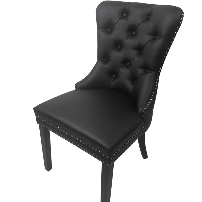 欧式布艺酒店餐椅高背实木椅子软F包靠背拉扣西餐厅餐椅休闲椅