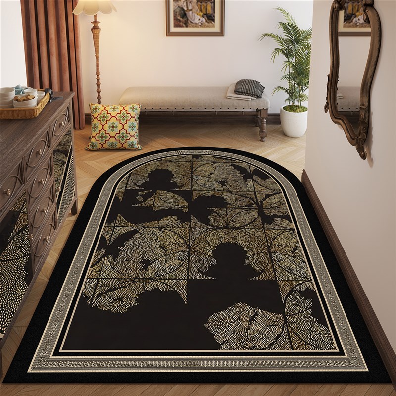 拱形入户门地垫美式高级进门地毯防滑耐脏玄关2025新款可定制脚垫