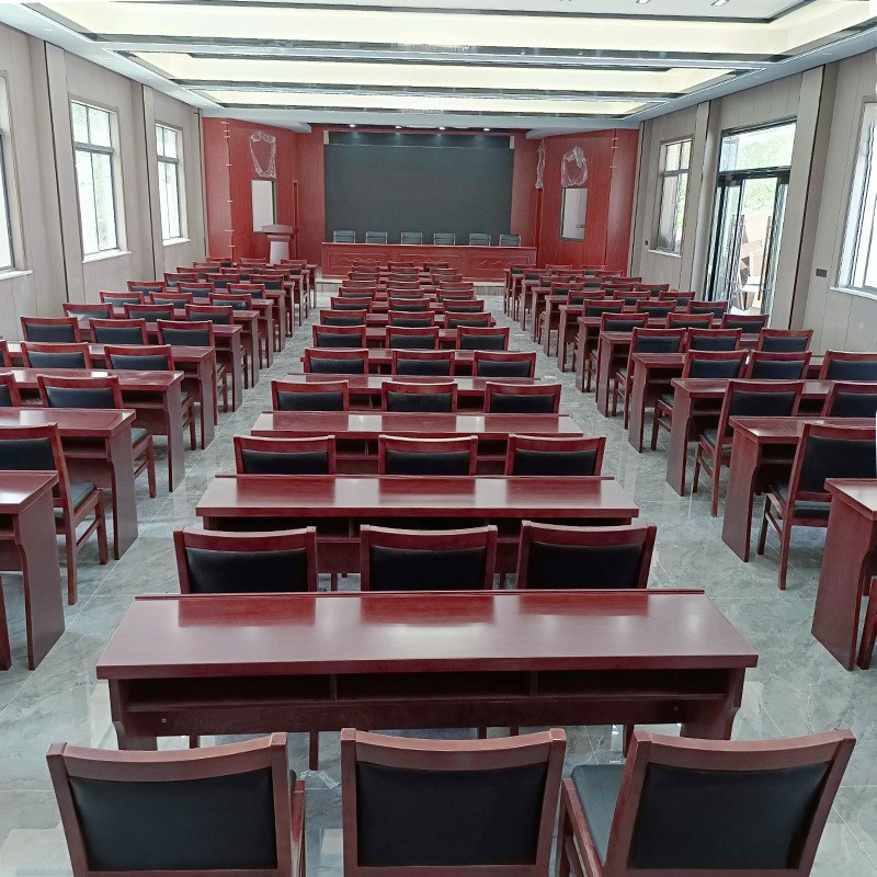 新款会议室会议桌长桌实木长条桌培训桌双人办公桌洽谈桌条形桌椅