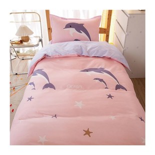 学生宿舍单人床单三件套磨毛水洗棉被套被子床上四件套被褥套装 六