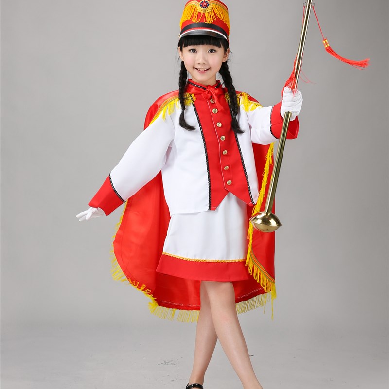鼓号队幼儿园升旗手服装六一小学生鼓号服表演服仪仗队管乐队指挥